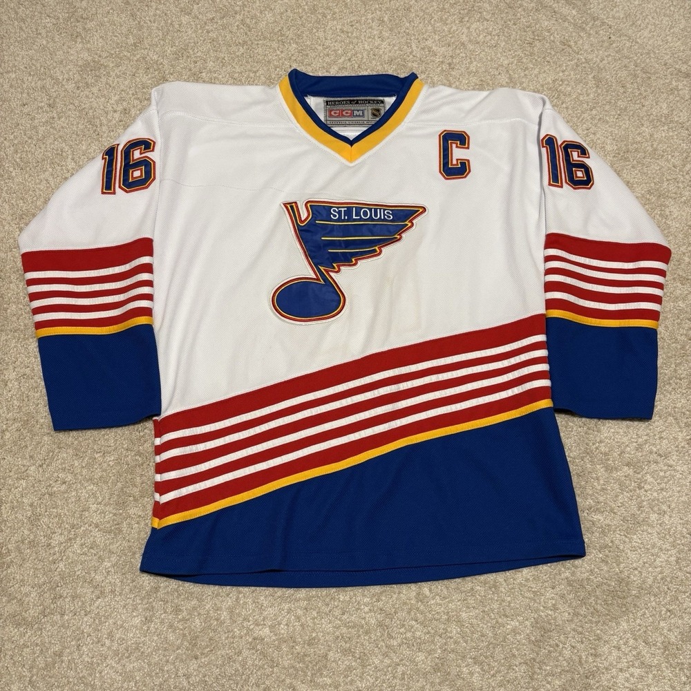Brett Hull Vintage St‎ Louis Blues CCM Jersey Heroes of Hockey NHL Sz 48